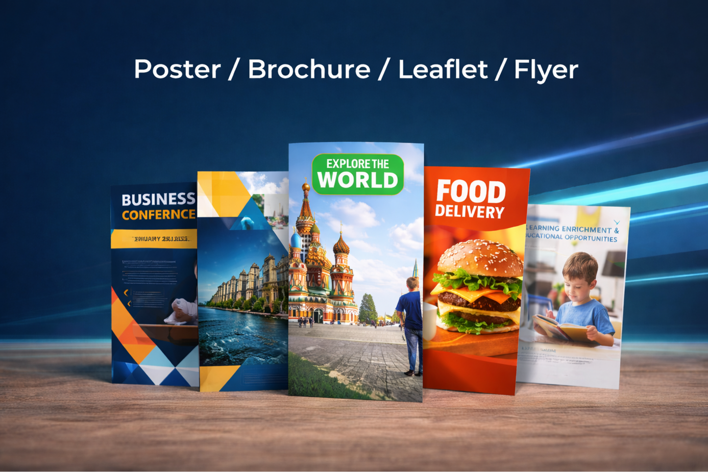 Poster / Brochure / Leaflet / Flyer (Design & Printing)
