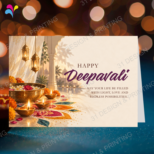 Kolam Deepavali Card