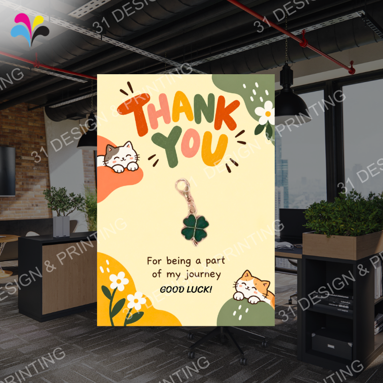Lucky Charm Farewell Card