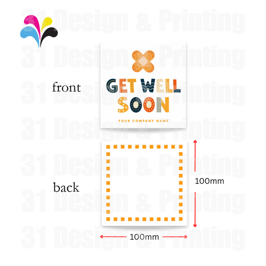 Custom Get Well Soon Card (Plaster)