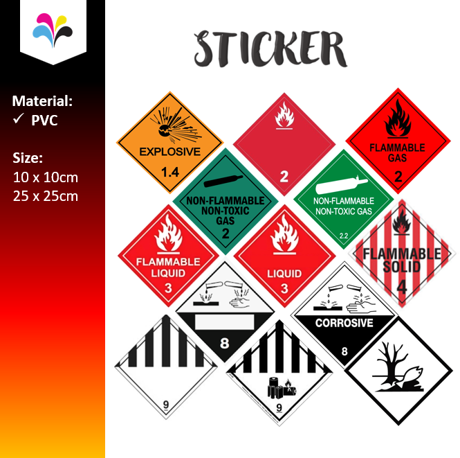 DG Labels & Dangerous Goods Stickers – 31 Design & Printing