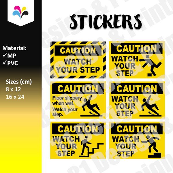 Watch Your Step Sticker
