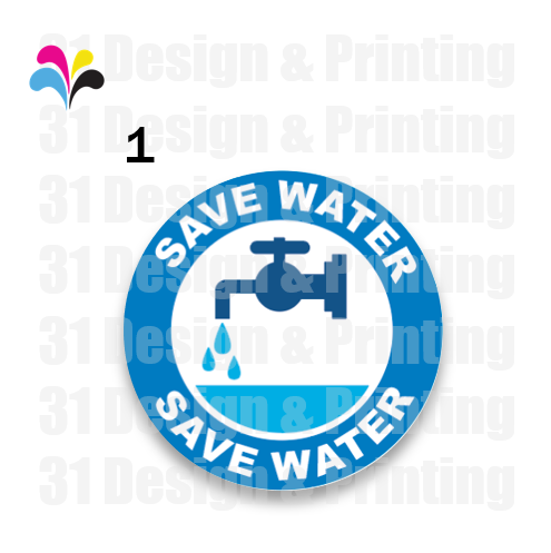 Save Water Sticker