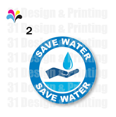 Save Water Sticker