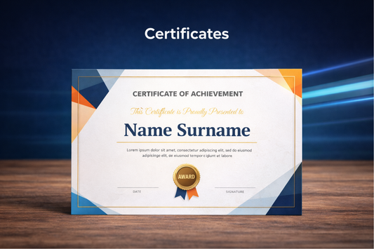 Certificate (Design & Printing)
