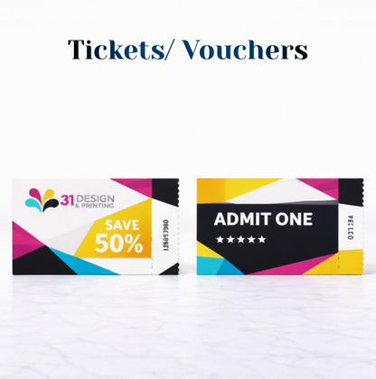 Ticket / Voucher / Coupon (Design & Printing)