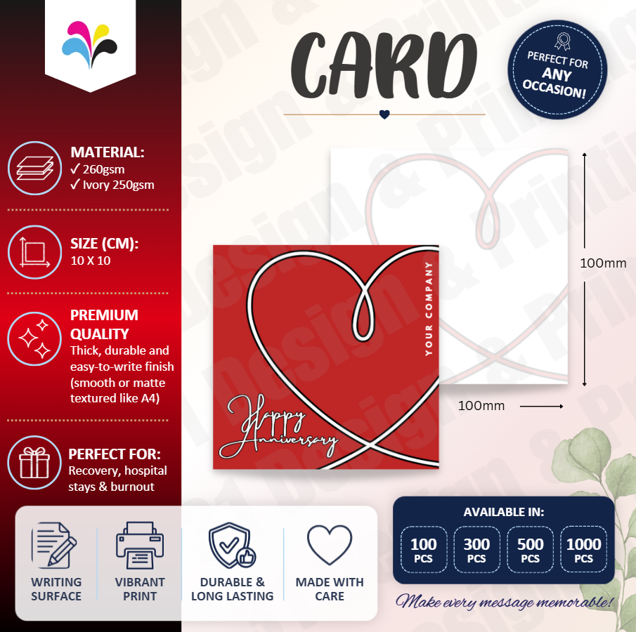Custom Anniversary Card (Line)