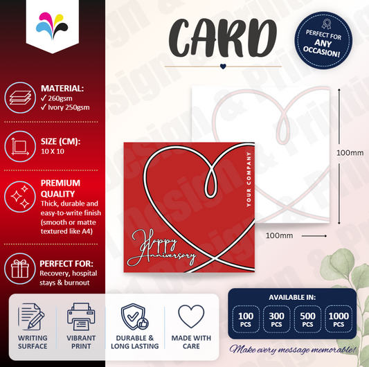 Custom Anniversary Card (Line)