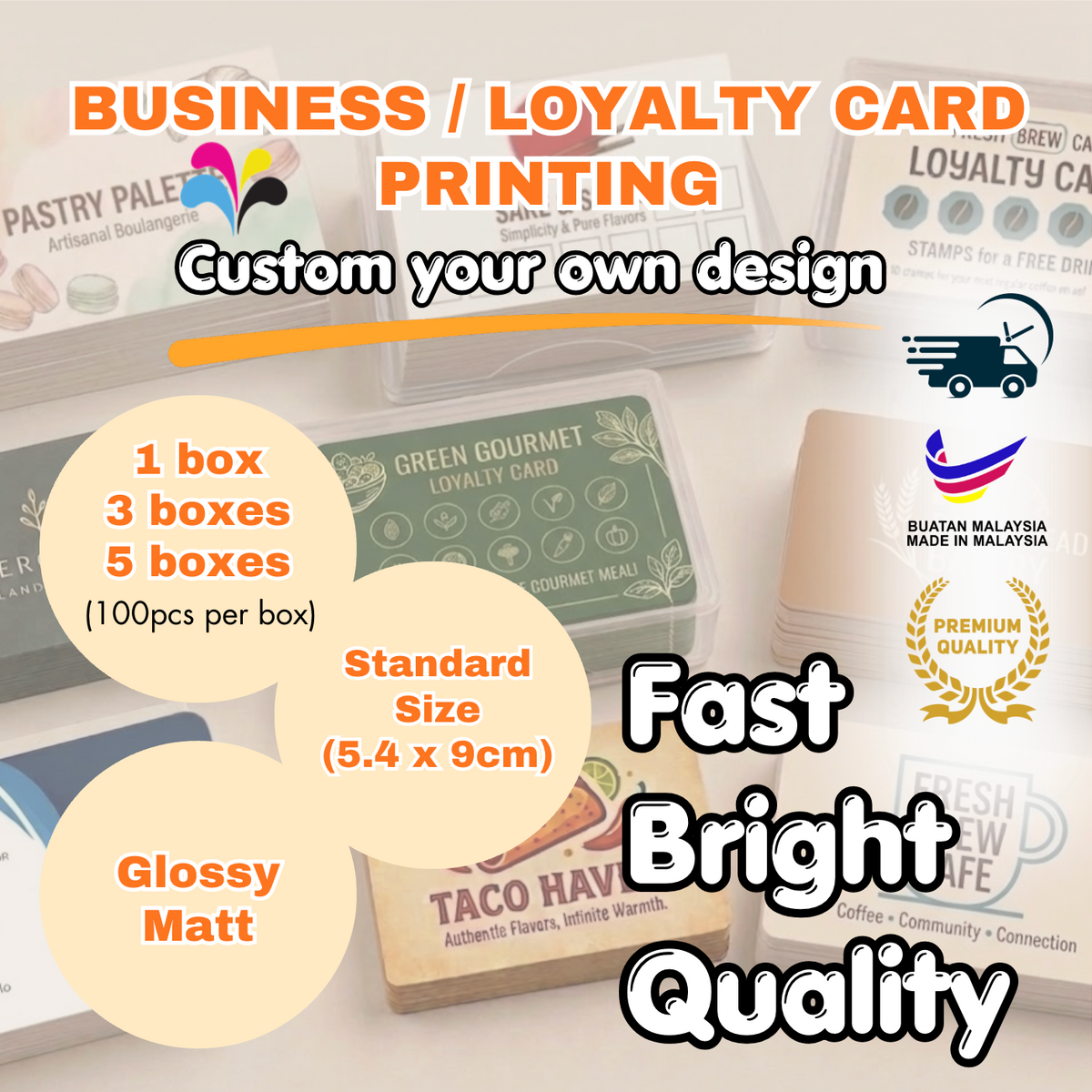 Custom Business Cards / Loyalty Cards
