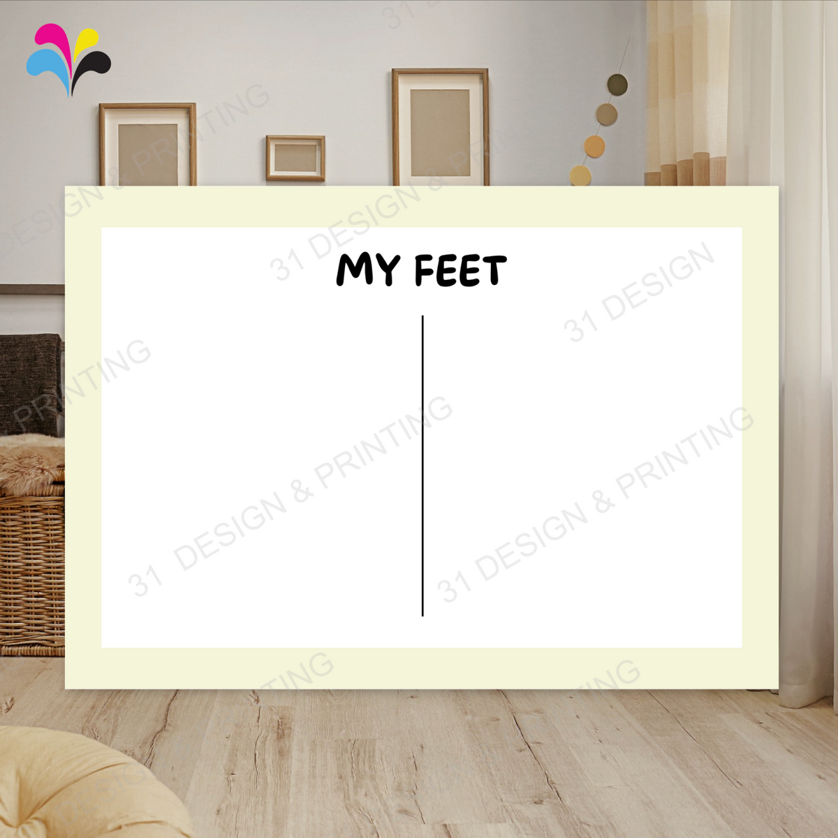 Classic Baby Footprint Card
