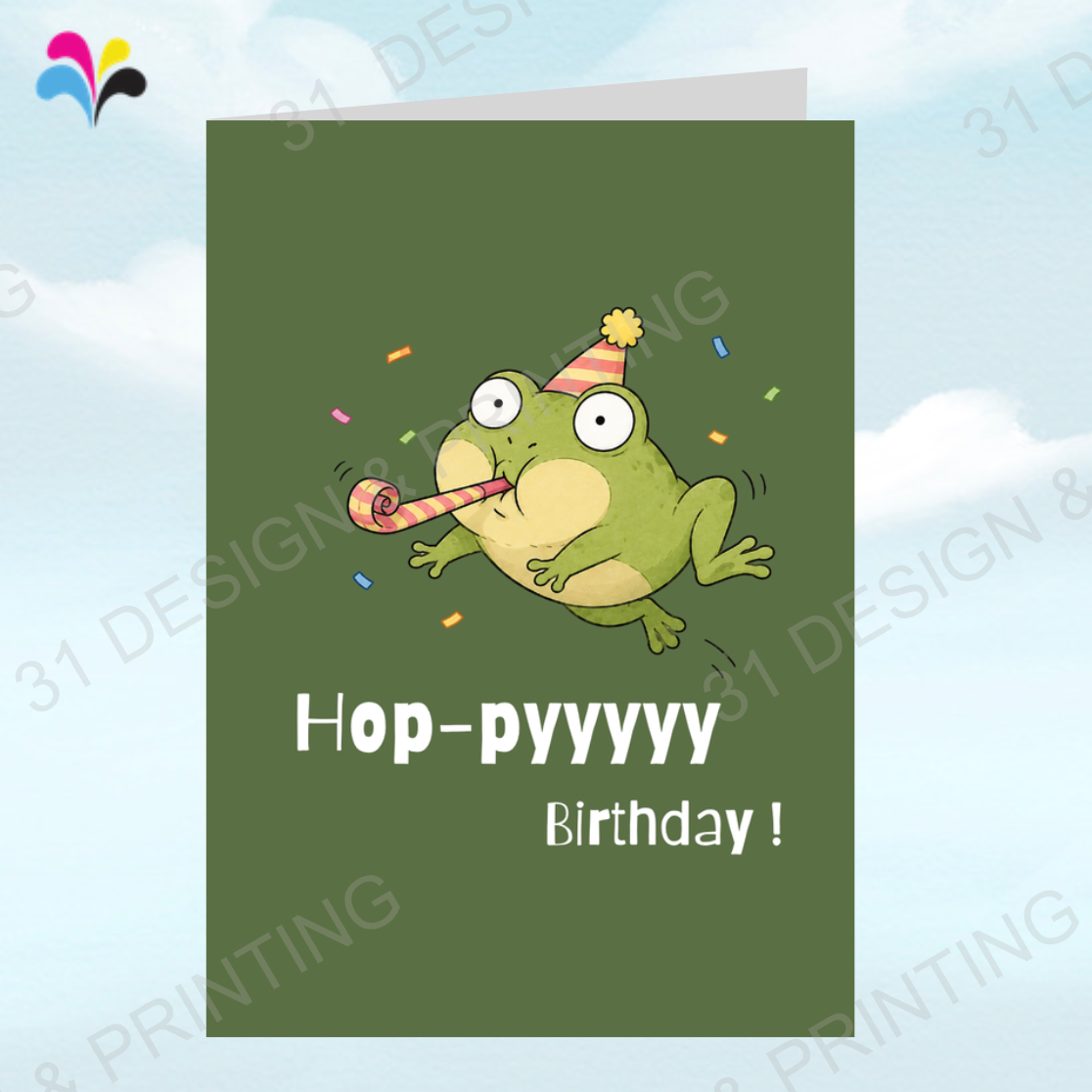 Frog Puns Birthday Card