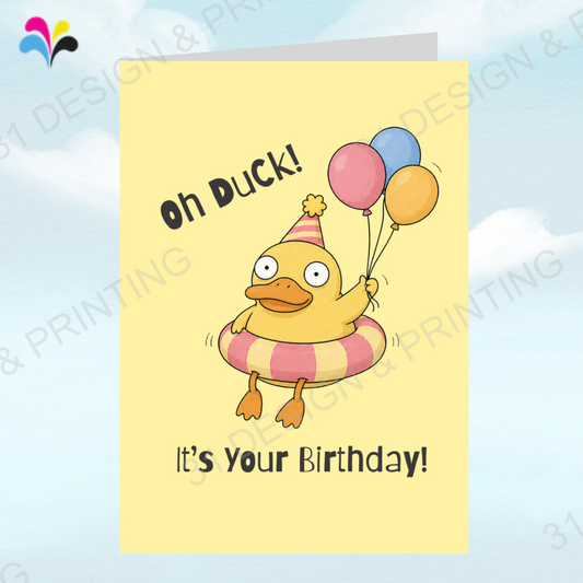 Duck Puns Birthday Card