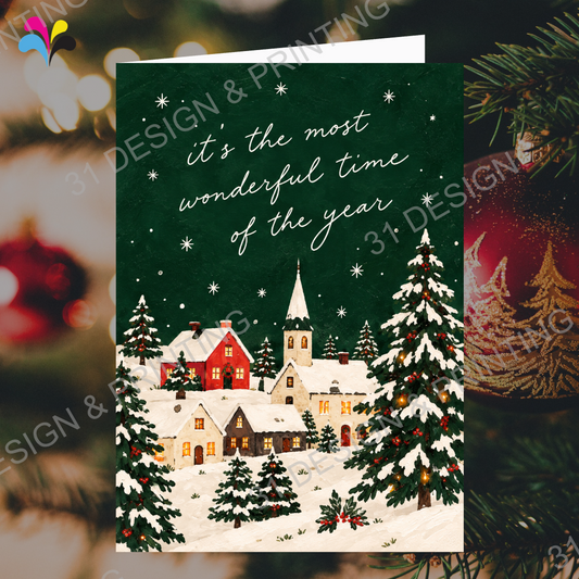 Christmas Village Card