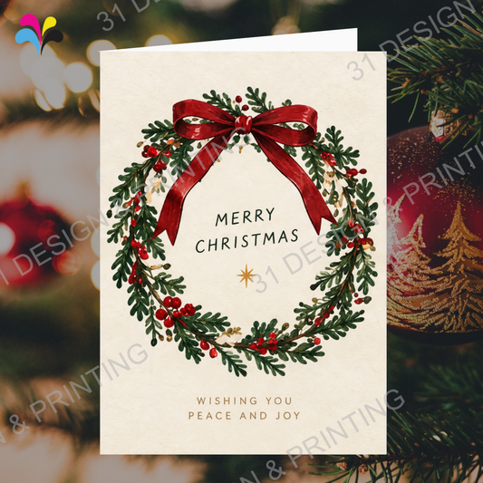 Christmas Wreath Card