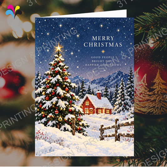 Christmas Cottage Card