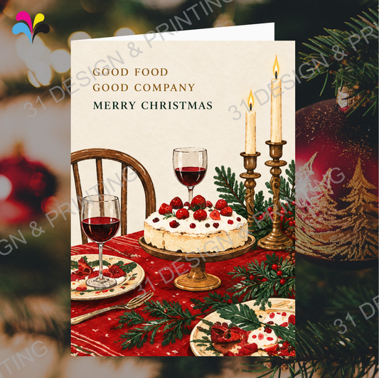 Christmas Meal Card