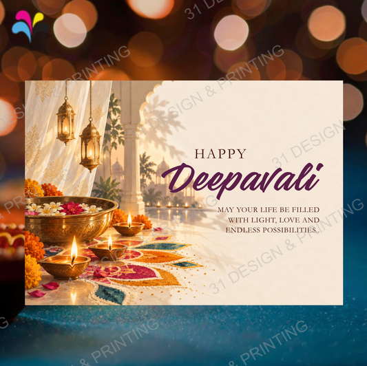 Kolam Deepavali Card