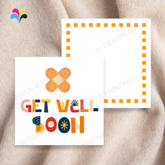 Plaster Get Well Soon Card