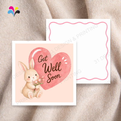 Rabbit Get Well Soon Card