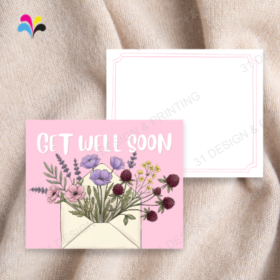 Flower Envelope Get Well Soon Card