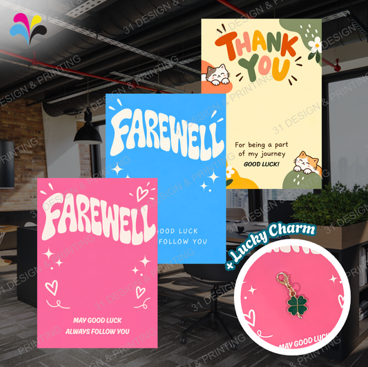 Lucky Charm Farewell Card