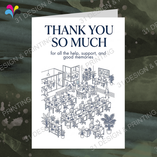Thank You So Much Farewell Card