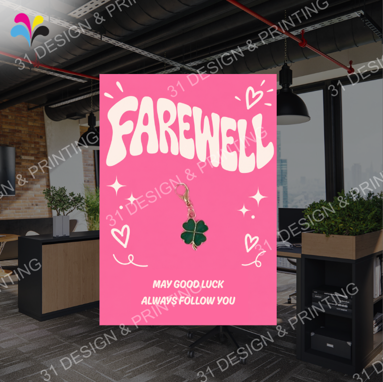 Lucky Charm Farewell Card