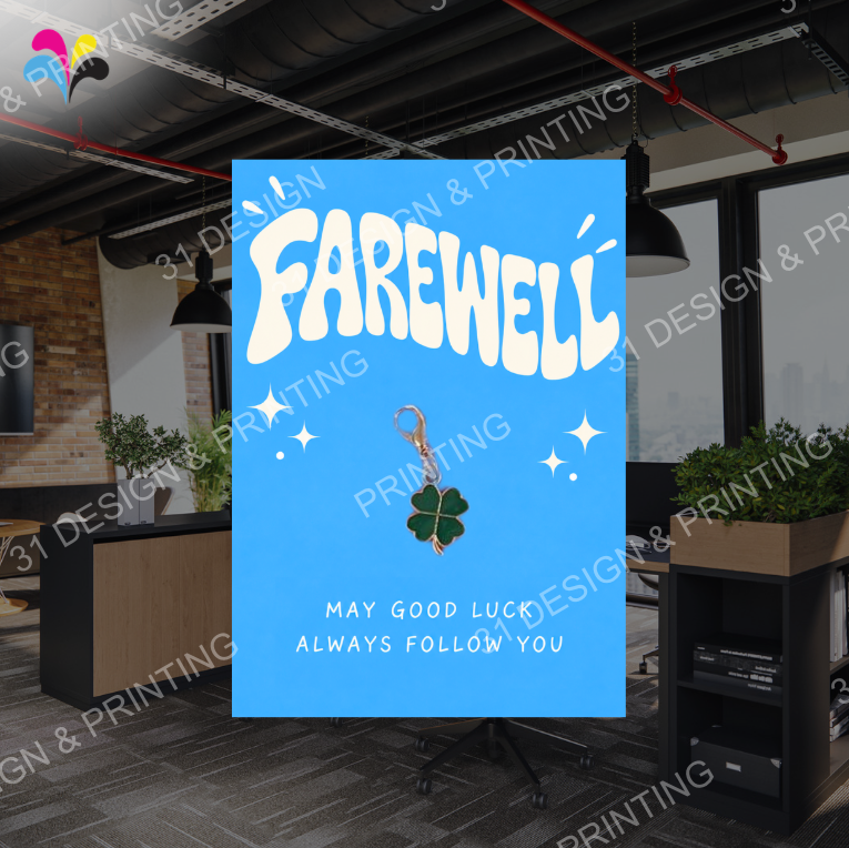 Lucky Charm Farewell Card