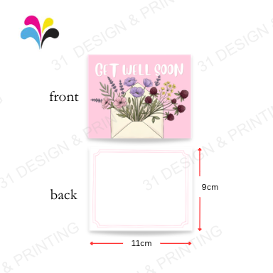 Flower Envelope Get Well Soon Card