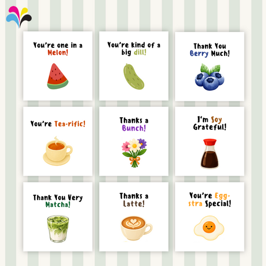 Food Puns Series Thank You Card