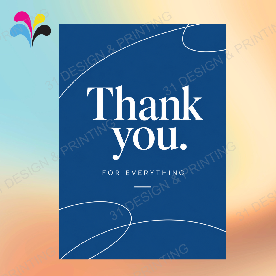 Navy Ins Thank You Card