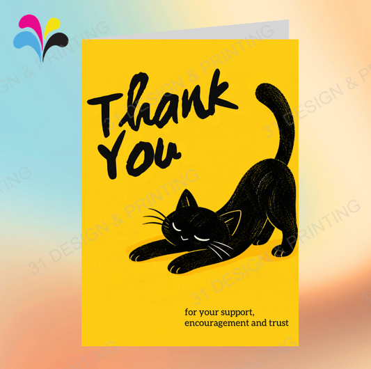 Cat Ins Thank You Card