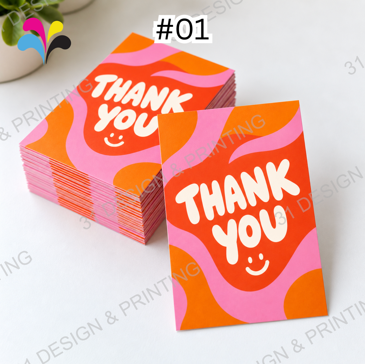 20pcs Bundle Thank You Card