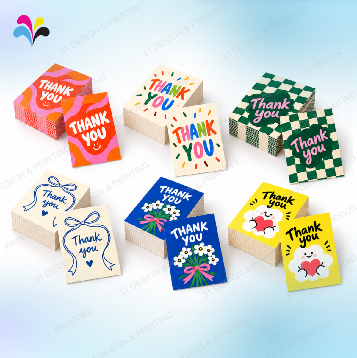 20pcs Bundle Thank You Card