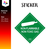 DG Label Class 2.2 Non-Flammable Non-Toxic Gas Sticker