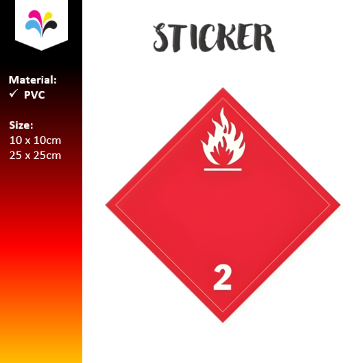 DG Label Class 2 Sticker