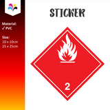 DG Label Class 2 Sticker