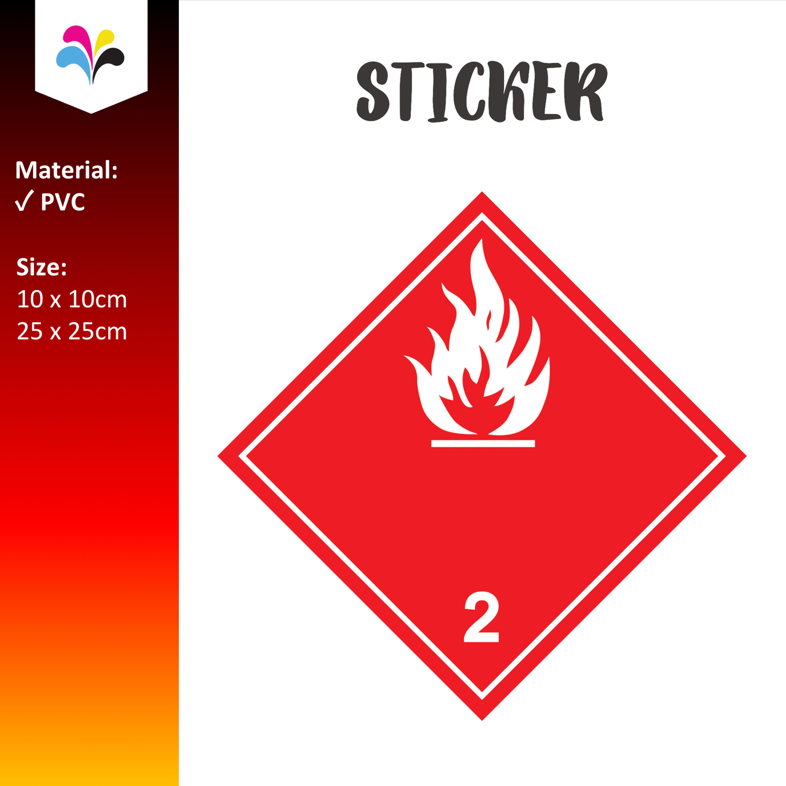 DG Label Class 2 Sticker