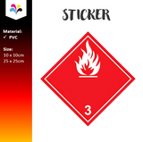 DG Label Class 3 Sticker