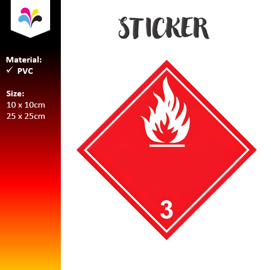 DG Label Class 3 Sticker