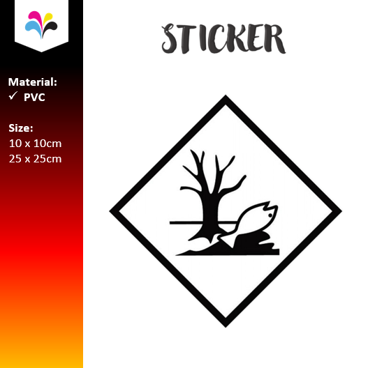 DG Label Class Environmentally Hazardous Substance (EHS) / Marine Pollutant Sticker