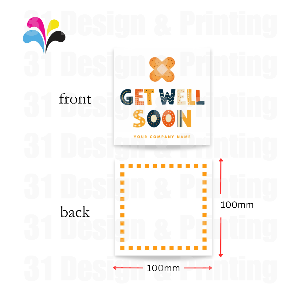 Custom Get Well Soon Card (Plaster)