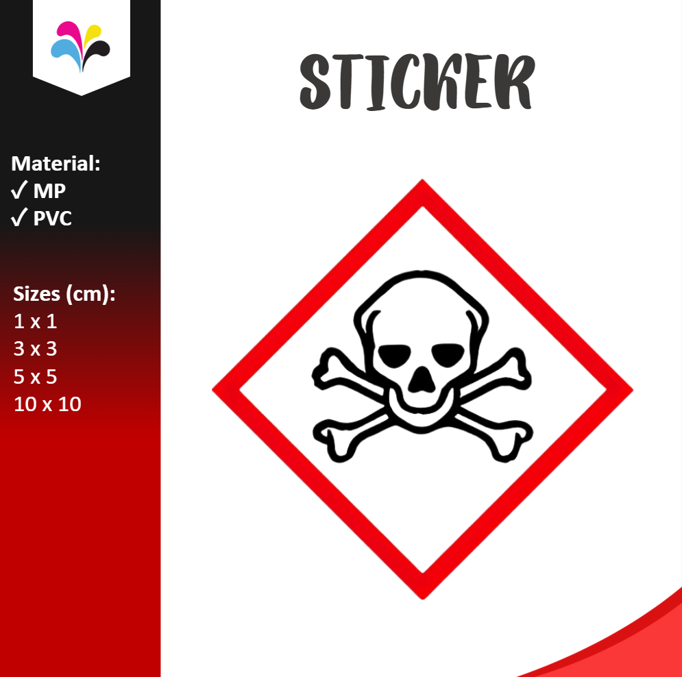 GHS Acute Toxicity Pictogram Sticker