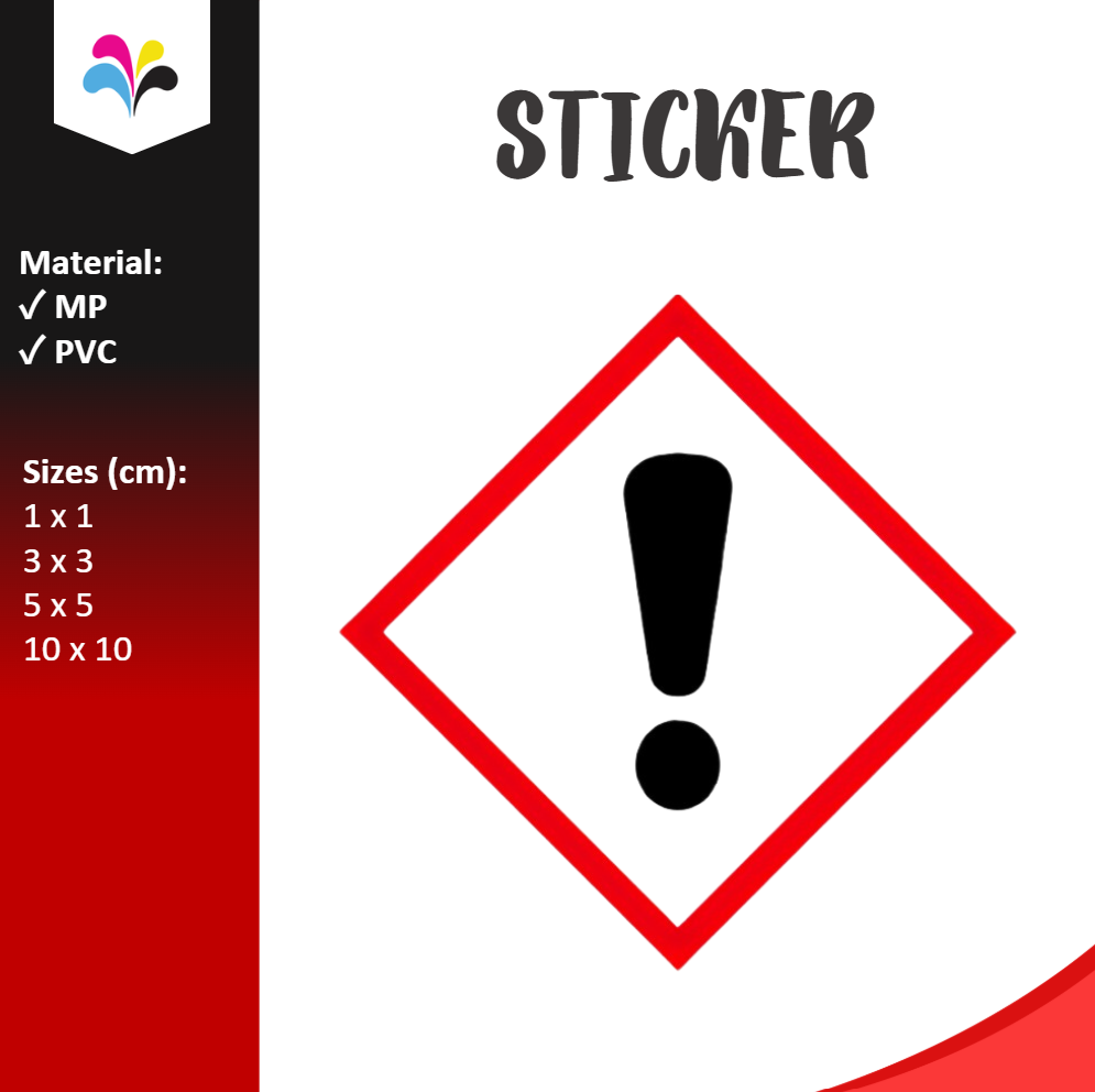 GHS Irritant / Others Pictogram Sticker