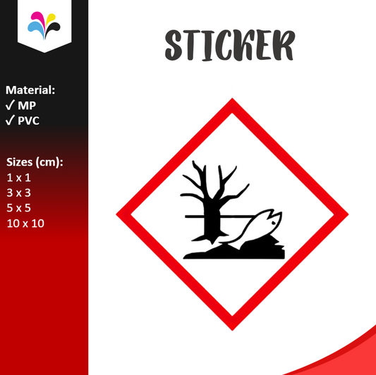 GHS Environmental Hazard Pictogram Sticker