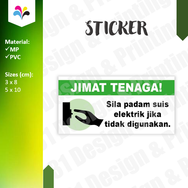 Stiker Jimat Tenaga