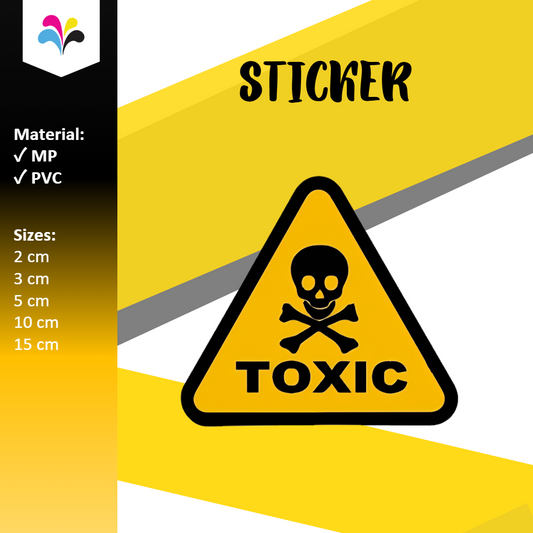 Toxic Safety Sign Sticker