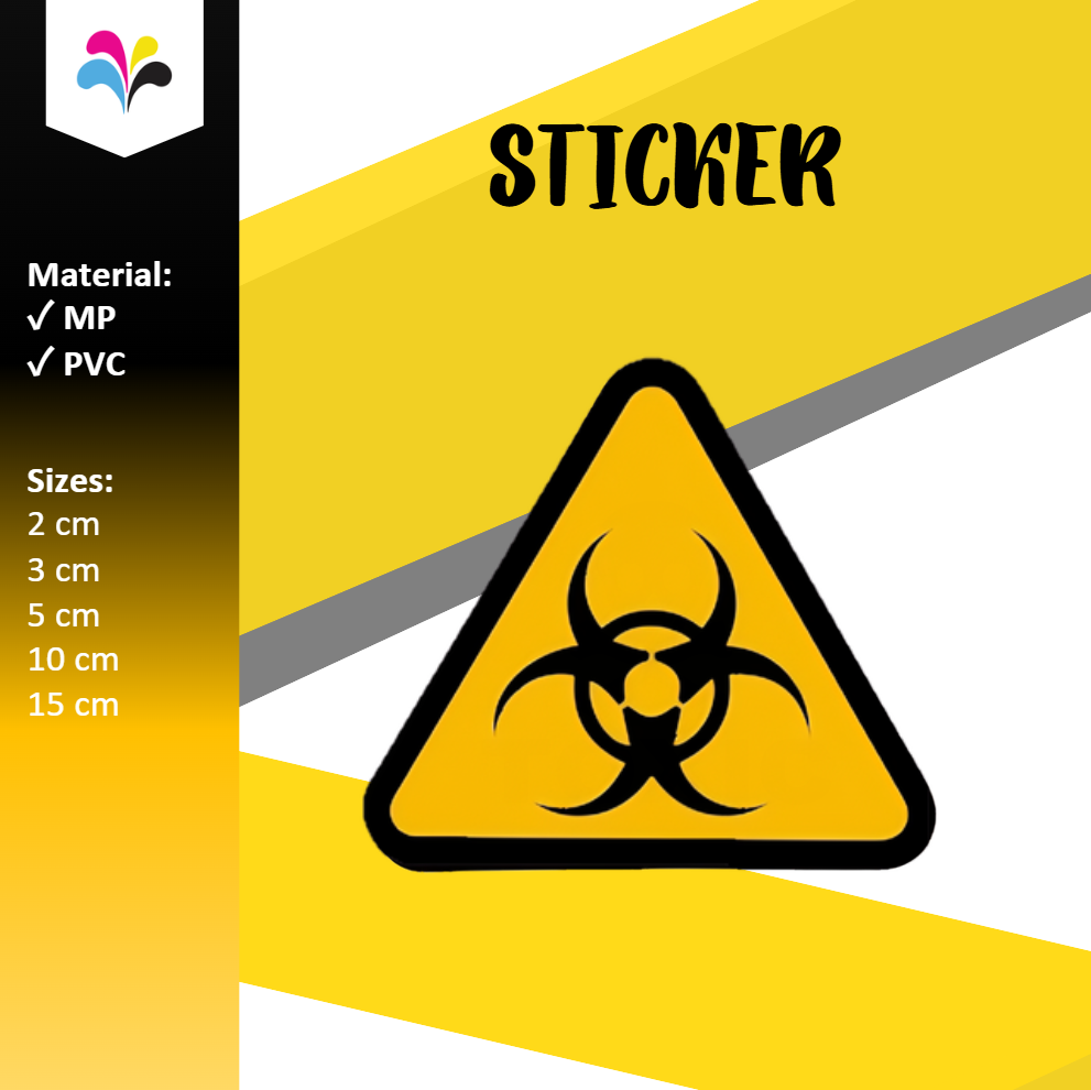 Biohazard Safety Sign Sticker