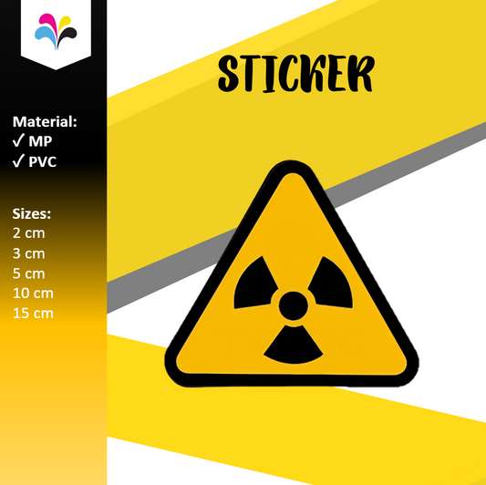 Radioactive Safety Sign Sticker