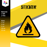 Flammable Safety Sign Sticker